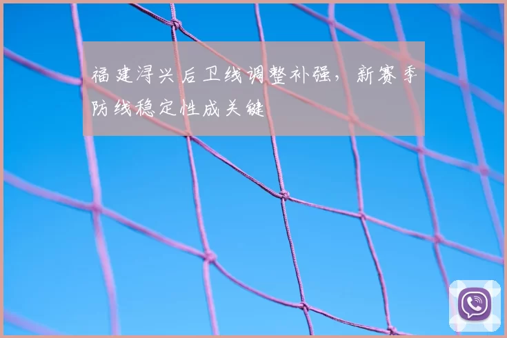 福建浔兴后卫线调整补强，新赛季防线稳定性成关键
