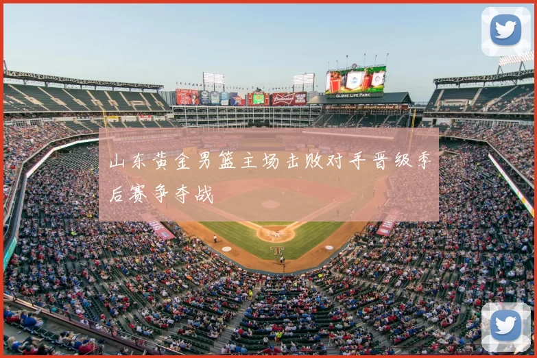 山东黄金男篮主场击败对手晋级季后赛争夺战
